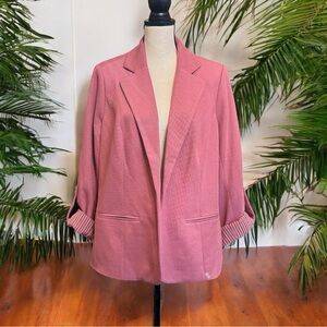 41 Hawthorn Natalie Knit Blazer - 1X - Dusty Pink (Reads as Purple on Tag)